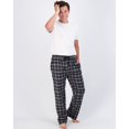thumbnail image 3 of Paquete de 3: Pantalones de pijama para hombre grandes y altos King Size Pijamas de algodón súper suaves Pantalones de franela para hombre Pantalones de pijama a cuadros de búfalo de lana Ropa de dorm, 3 of 5