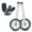 Gray, variant on Top Glides Walker Wheel Kit with Heavy Duty Ski Glides, Gray