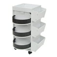 thumbnail image 3 of Studio Designs  4-Sided Swivel Mobile Organizer Cart for Craft, Sewing and Hobby Storage, White, 3 of 15