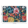 thumbnail image 5 of Pioneer Flower Floral Print Flannel Non Slip Door Rugs,Washable Door Mats Indoor,Decorative Door Mats,Dirt-Resistant and Absorbent Doormat for Entrance,Bedroom,Kitchen,Bathroom,23.5"x16", 5 of 5