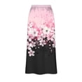 thumbnail image 6 of Turilly Summer Skirts for Women High Waist Satin Pencil Midi Skirt Slim Fit Office Business Casual Skirt, 6 of 7