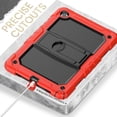 thumbnail image 4 of XYX For Samsung Galaxy Tab A9+/A9 Plus Case 11 inch, 3in1 Heavy Duty Shockproof Tablet Case with Stand, Shoulder Strap (2023, SM-X210/X216/X218), Red, 4 of 7