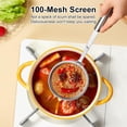 thumbnail image 6 of 100 Mesh Fine Mesh Strainer Spoon, 304 Stainless Steel Fat Skimmer Oil Strainer, Extra Fine Mesh Skimmer Spoon for Frying Deep Fryer Grease Soup Kitchen Cooking Utensil, 6 of 6