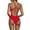 Red, variant on WAYUTE One Piece Swimsuit Women Swimsuit Bikini Style Monokini with Removable Padding for Swimming Beach Pool Party Summer Vacation