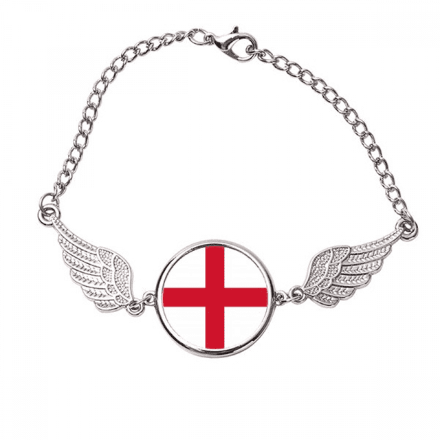 Inglaterra Nacional Europa país Pulsera pulsera pulsera alas de ángel pulsera