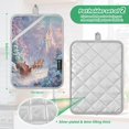 thumbnail image 3 of 2 Pack Pot Holders for Kitchen Heat Resistant Hot Pads Sets for Cooking Baking Santa Claus in Sleigh, 3 of 7
