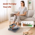 thumbnail image 4 of Under Desk Elliptical Machine, Quiet & Portable Leg Ellipse Exerciser with Remote Control & 12 Adjustable Speeds, Elliptical Exercise Machine with Dual Modes for Home Office Fitness, 4 of 13