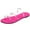 Pink, variant on Women's Sandals Summer Casual Metallic Decorated Candy Color Sandals With Flat Heels