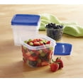 Mainstays 6.2 Cup Plastic Food Storage Container with Lid, Set of 3