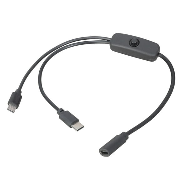 USB C Splitter Charging Cable Type C Female to Type C & USB Male Splitter Extension Charging Cable