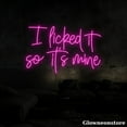 thumbnail image 2 of Glowneon I Licked It So It’s Mine Neon Sign, Food Quote Led Sign, Bar Neon Sign, Restaurant Decor, 2 of 2