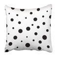 thumbnail image 1 of RYLABLUE Black Polka White Abstract Baby Circle Classic Clean Creative Dot Pillowcase 20x20 inch, 1 of 1