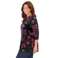 thumbnail image 3 of Catherines Women's Plus Size Easy Fit 3/4-Sleeve V-Neck Tunic, 3 of 4