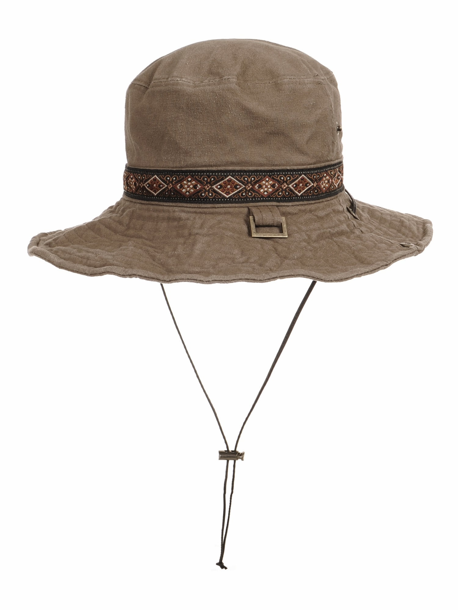 WITHMOONS Boonie Bush Hat Aztec Pattern Wide Brim Side Snap 