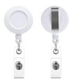 thumbnail image 4 of 1pc Retractable Badge Holder Clips for Nurse ID Badge Reel with Belt Clip Doctor ID Card Chain Clips School Student Office WHITE, 4 of 5