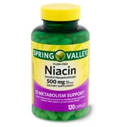 Spring Valley Niacin Inositol Hexanicotinate Dietary Supplement, 500 mg, 120 count