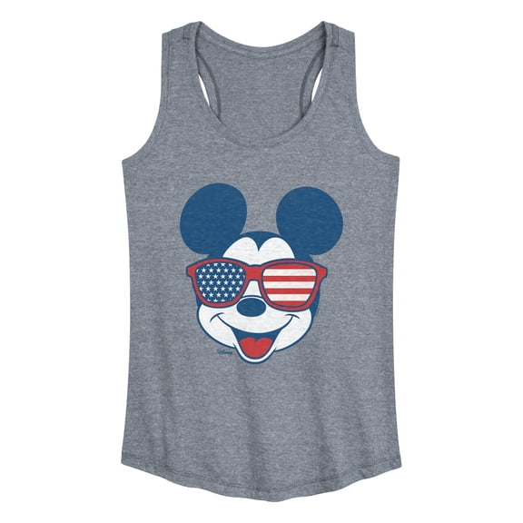 Disney - Mickey USA Sunglasses - Women's Racerback Graphic Tank