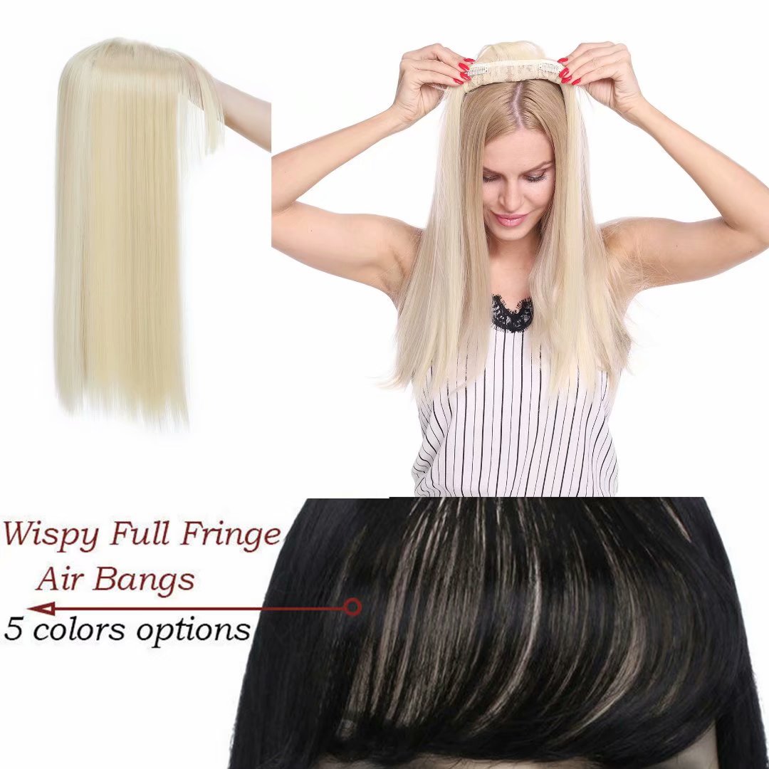 Buy SEGO Clip in Hair Topper for Women with Wispy Thin Air Bangs