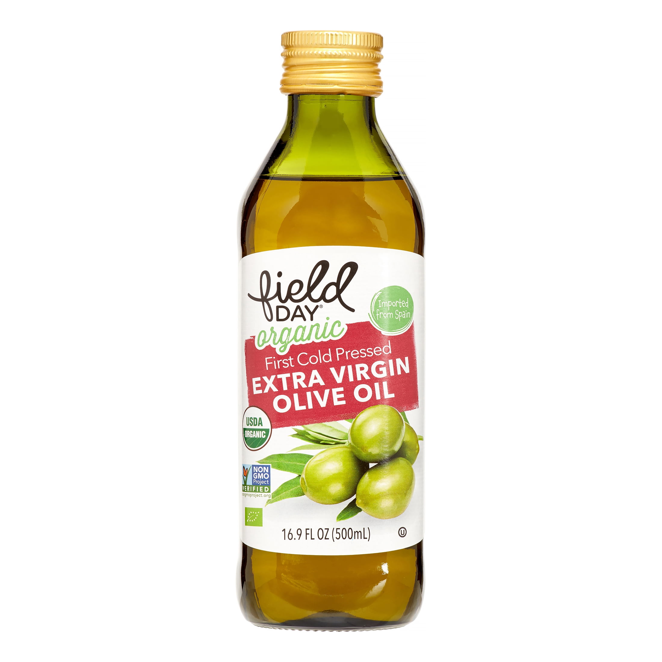 Field Day Organic Extra Virgin Spain Imported Olive Oil, 16.9 Fl Oz, 1