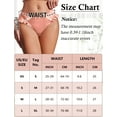 thumbnail image 6 of Ausing Women's Briefs Ruffle Satin Panties Frill Trim Low Rise Smooth Lightweight Bikini Underwear Bean Paste Color M, 6 of 6