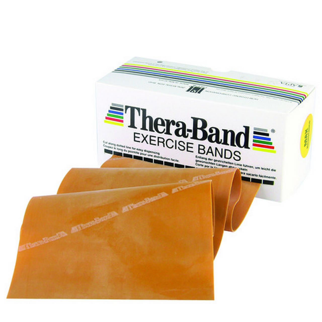 Tan Thera-Band Purchase by the FOOT-187 TheraBand Latex Extra Thin Resistance 
