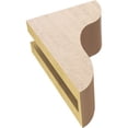 thumbnail image 6 of 3"W x 6"D x 9"H Classic Carmel Rough Cedar Woodgrain TimberThane Corbel, Primed Tan, 6 of 6