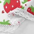 thumbnail image 3 of SKYSONIC 60" Cute Strawberry Round Table Cloth Red Heart Polyester Tablecloth Washable Tablecover for Party Dinner Home Decor, 3 of 7