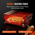 thumbnail image 3 of VEVOR Electric Countertop Pizza Oven 12-inch, 1500W Commercial Pizza Oven - Adjustable Temp, Timer, Removable Crumb Tray, 3 of 9