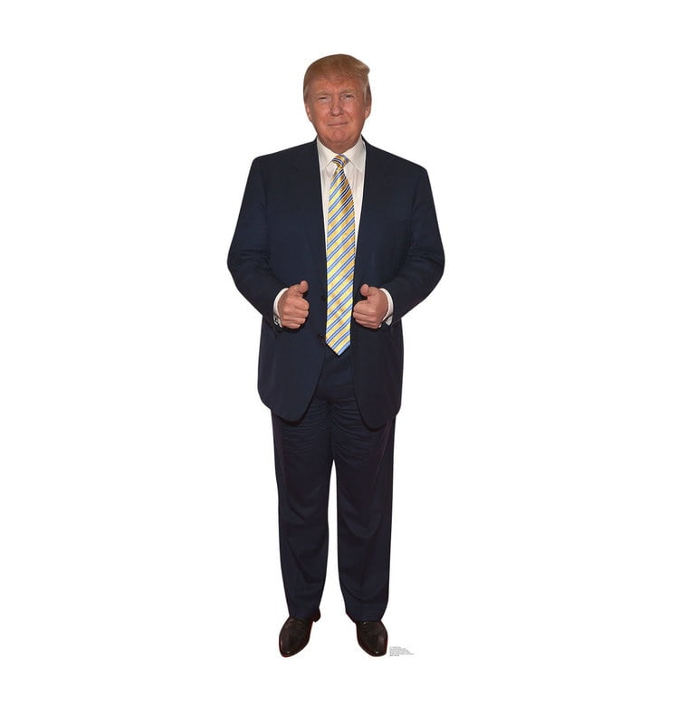 Lifesize President Donald Trump Cardboard Cutout Standup Walmart Com Walmart Com