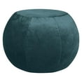 thumbnail image 1 of Pouf Plump en velours essence moelleux – Pouf rond surdimensionné avec revêtement en velours ultra-doux et rembourrage en billes de polystyrène pour salon, chambre ou bureau, 1 of 6