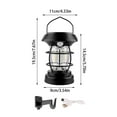thumbnail image 3 of JoyMoreHome LED Solar Vintage Camping Lantern, Portable Wall Light Fixtures Motion Sensor Light Battery Rechargeable Sconces Outdoor Waterproof Hanging Yard Garden Emergency Power Outage, 3 of 9