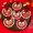 D, variant on mdesiwst Crocheted Pet Bib Chinese New Year Cat Bib Red Fortune Pet Collar for Cats And Small Dogs Festive Dress-up Accessory
