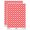 Red, variant on Cat Sitting Side Profile Solid 200+ Round Stickers - Red - Matte Finish - 0.50" Size
