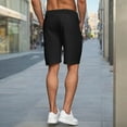 thumbnail image 4 of Jalioing Men's Casual Sweat Shorts Knee Length Drawstring Athletic Shorts Elastic Waist Summer Sport Shorts, 4 of 6