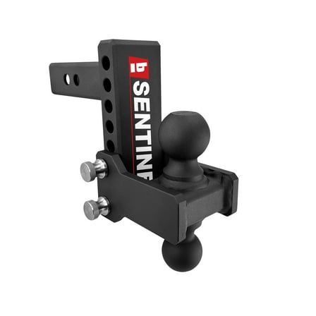 bROK Class III Adjustable Ball Mount, Fits 2" receivers with 6" drop and weight capacity of 10,000 Lbs. with Stowable feature