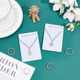 thumbnail image 6 of 50Pcs Jewelry Display Cards 2.4"x3.5" Velvet Necklace Display Cards White Necklace Card Holder for Necklace Display (with Words-Fashion Jewelry) diy, 6 of 7
