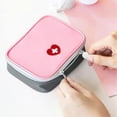 thumbnail image 3 of Mini Open First Aid Kit Bag Travel Pharmaceutical Organizer Emergency Kit Pink and Beautiful, 3 of 5