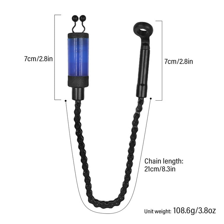 Fishing Chain Alert Bite Alarm Hanger Durable Iron Chain, Night Fishing  Glow Stick Holder, Improved Hooked Sensitivity Suitable for Day and Night  Fishing Adventures 