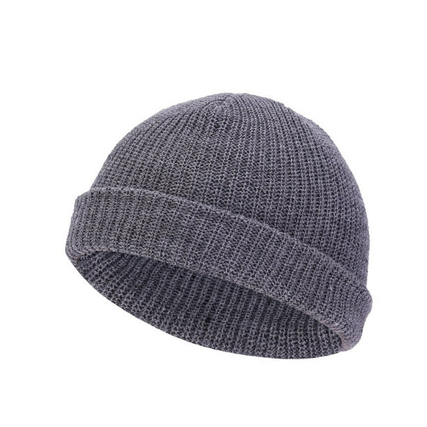 Gorra unisex vintage de punto de manga corta estilo hip hop, gorra de lana, gorra unisex de punto