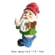thumbnail image 3 of Figura De Gnomo Decoración 3D enano estatua jardín mariposa dedo gnomo resina muñeca estatuillas artesanías Tmvgtek Libre de BPA, 3 of 3