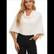 thumbnail image 1 of Poncho para Mujer, Corte Entallado, Chal Versátil, Tejido Suave, Cuello Vuelto, Top Corto un Tamaño, 1 of 10