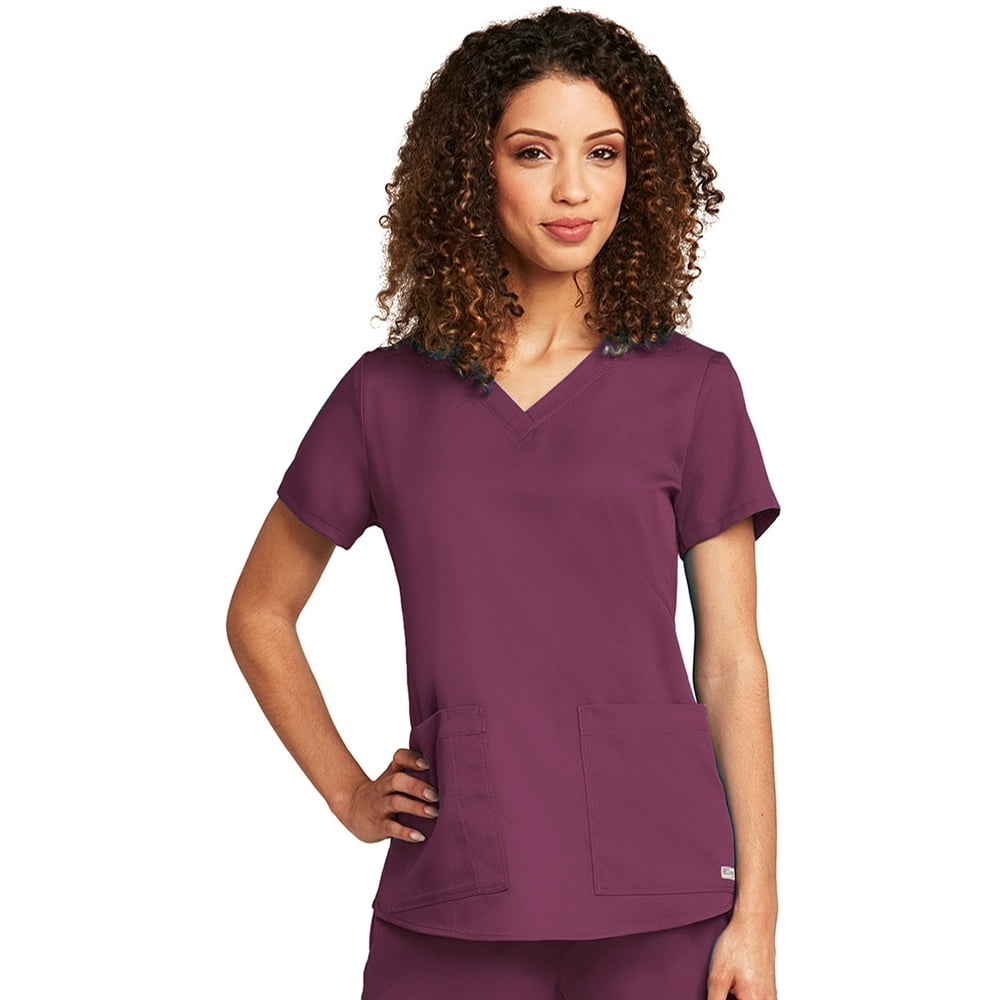 Barco - Grey's Anatomy Women's 71166 2 Pocket V-Neck Scrub Top with ...