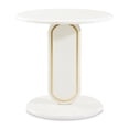 thumbnail image 2 of Sassani End Table - Pearl White/Gold, 2 of 9