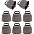thumbnail image 1 of 8 Pcs Pasture Iron Bell Farm Animal Bell Retro Iron Bell Pendants Metal Pet Bells Buzzer Call Bells For Cattle Cow Horse Sheep Banmo, 1 of 5