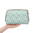 thumbnail image 4 of Salouo Daisy Floral A Pattern Large Cosmetic Bag,Portable Travel Makeup Bag Makeup Brush Organizer Cosmetics Pouch Large Capacity Travel Makeup Case Organizer, 4 of 8