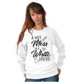 thumbnail image 4 of Hot Mess White Dress Bachelorette Women Plus Size Crewneck Sweatshirt Brisco Brands 3X, 4 of 5