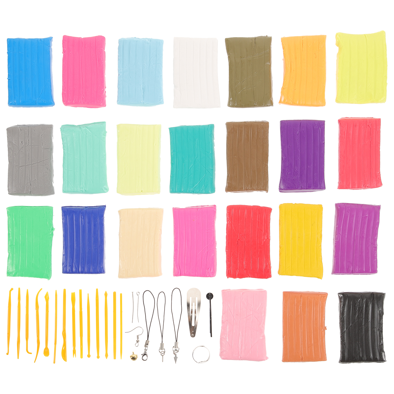 DIY Clay Kit with Sculpting Tools for Polymer Clay Crafts Assorted Color Great for Playing 1 Set