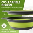 thumbnail image 2 of Colador plegable Gevoli grande de 5 litros con base autodrenante, 2 of 7