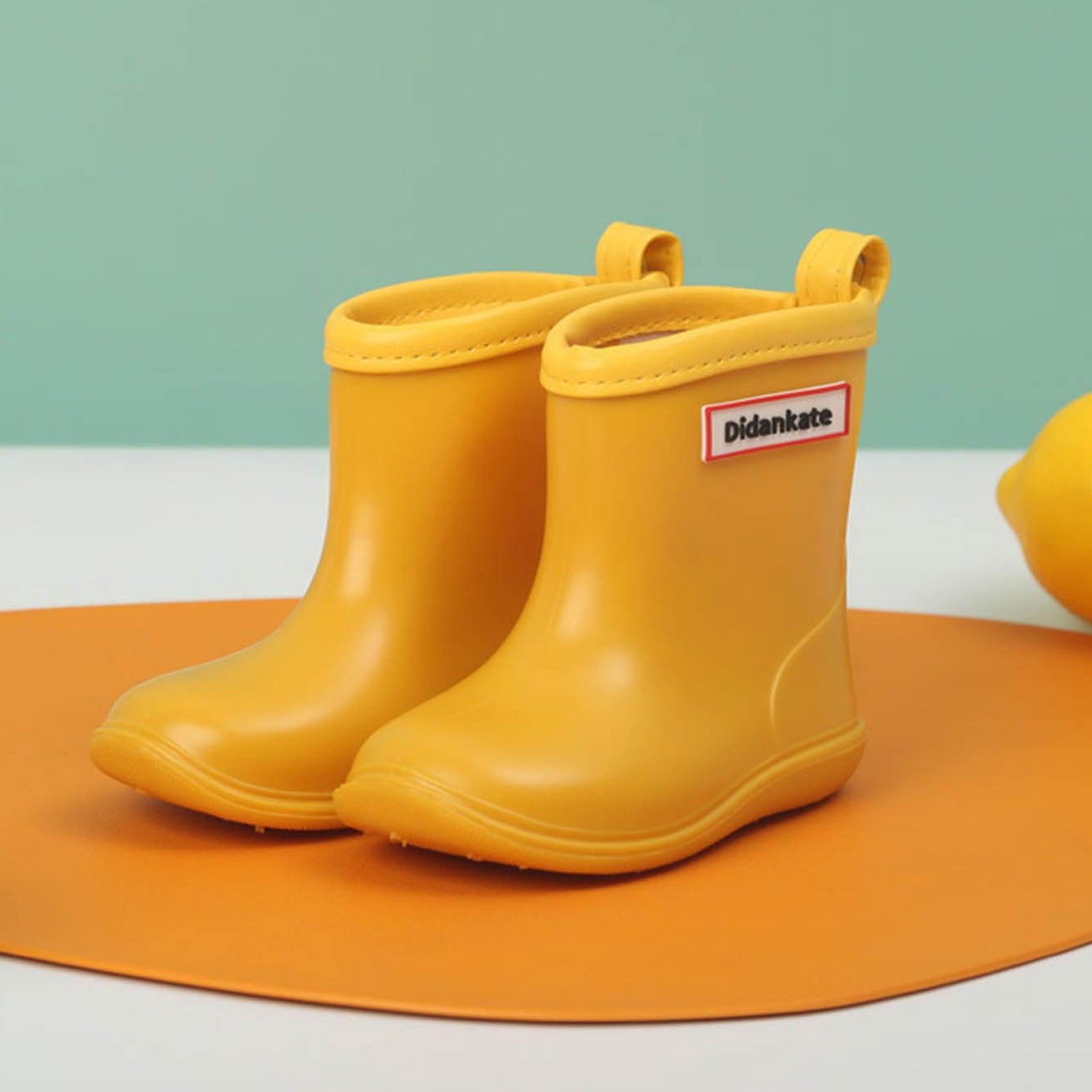 Chenyee Toddler Rain Boots Baby Kids Easy-on Rain Shoes Children Water-proof Shoes for Boys Girls