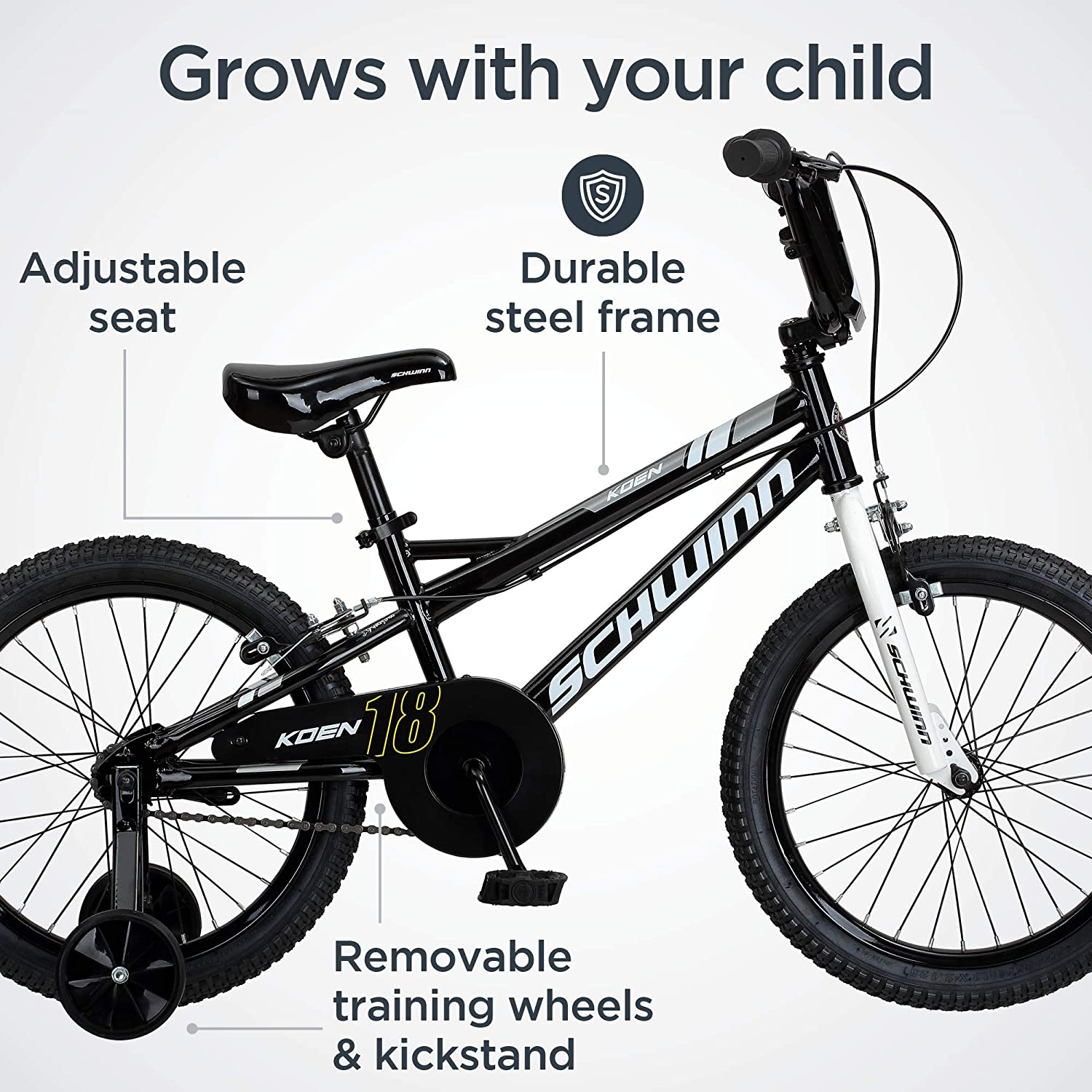 Schwinn Koen Boys Bike for Toddlers and Kids